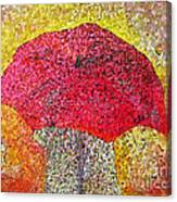 Red Umbrella Canvas Print
