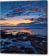 Reef Pool Sunset Reflections Canvas Print