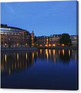 Reflections Of Gamla Stan - Stockholm - Sweden Canvas Print