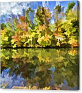 Reflections On The Canal Iii Canvas Print