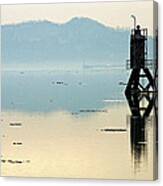 Reflections On The Hudson River Canvas Print