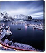 Reine Blue Hour Canvas Print