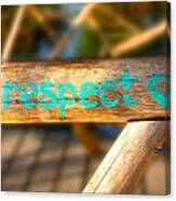 Respect Caye Caulker Canvas Print