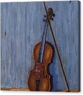 Resting Violin Canvas Print