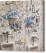 Restroom Graffiti Canvas Print