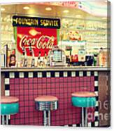 Retro Diner Canvas Print