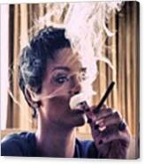 Rihanna Smoking #smokers #riri #rihanna Canvas Print