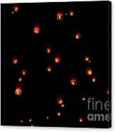 Rise Festival Lanterns 2014 Horizontal Sky Only Number One Canvas Print