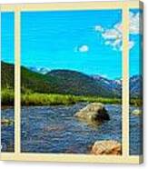 River Scape Panel Canvas Print