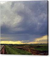 Road To The Tornado - Woonsocket South Dakota Canvas Print