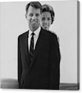 Robert F Kennedy And Wife Ethel Canvas Print