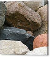 Rocks In Various Colors Canvas Print