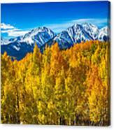 Rocky Mountain High Autumn View Canvas Print