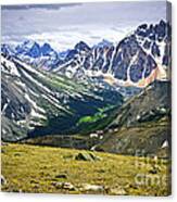 Rocky Mountains In Jasper National Park Canvas Print