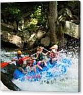 Roller Coaster Of Rafting Canvas Print