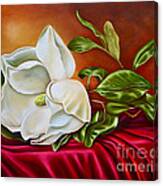 Romantic Magnolia Canvas Print