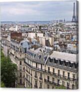 Rooftops Of Paris Ii Canvas Print