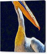 Rosy Pelican Canvas Print
