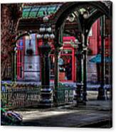 Rough Times In Seattle - The Pergola In Pioneer Square Canvas Print