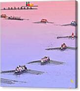 Rowers Arc Canvas Print