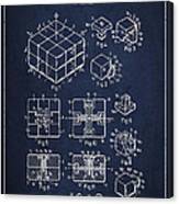 Rubiks Cube Patent Canvas Print