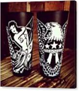 Rum Cups #bar #drink #rum #sailorjerrys Canvas Print