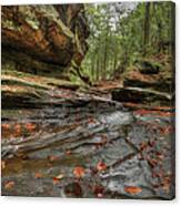 Rush To Old Man's Cave Canvas Print