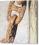 Rusted Anchor Chain Canvas Print