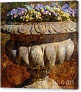 Rustic Flower Container Canvas Print
