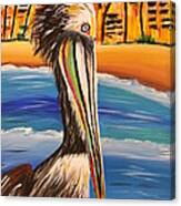 Rusty Pelican Canvas Print