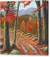 Autumn Rutted Road Canvas Print