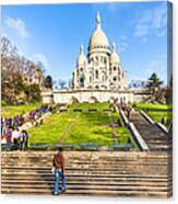 Sacre Coeur - Basilica Overlooking Paris Canvas Print