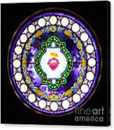Sacred Heart Stained Glass Canvas Print