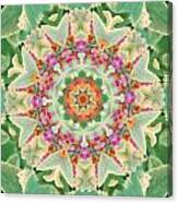 Sage Flower Mandala Canvas Print