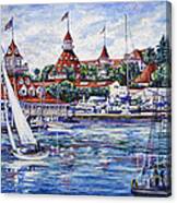 Sailing Glorietta Bay Canvas Print