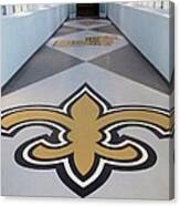Saints Are Coming - Benson Towers - New Orleans La Canvas Print