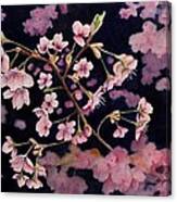 Sakura In Blue Canvas Print