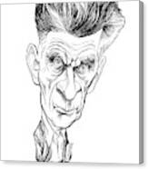 Samuel Beckett Caricature Canvas Print