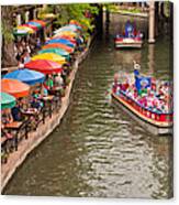 San Antonio Riverwalk - Paseo Del Rio Canvas Print