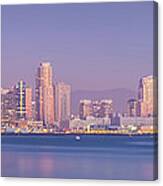 San Diego Skyline Panorama Canvas Print