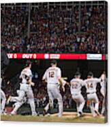 San Francisco Giants V Texas Rangers, Game 5 Canvas Print