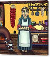 San Pascual Making Biscochitos Canvas Print
