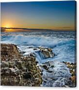 Sandy Beach Sunrise Canvas Print