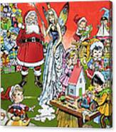 Santa Claus Toy Factory Canvas Print