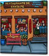 Santa Fe Restaurant Canvas Print