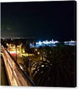 Santa Monica Pier #santamonica #night Canvas Print