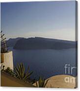 Santorini View 24x14 Canvas Print