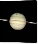 Saturn And Moon Transits Canvas Print