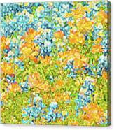 Scattered Impressions Bold Wildflowers Canvas Print