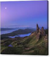 Scotland - Storr At Night Canvas Print